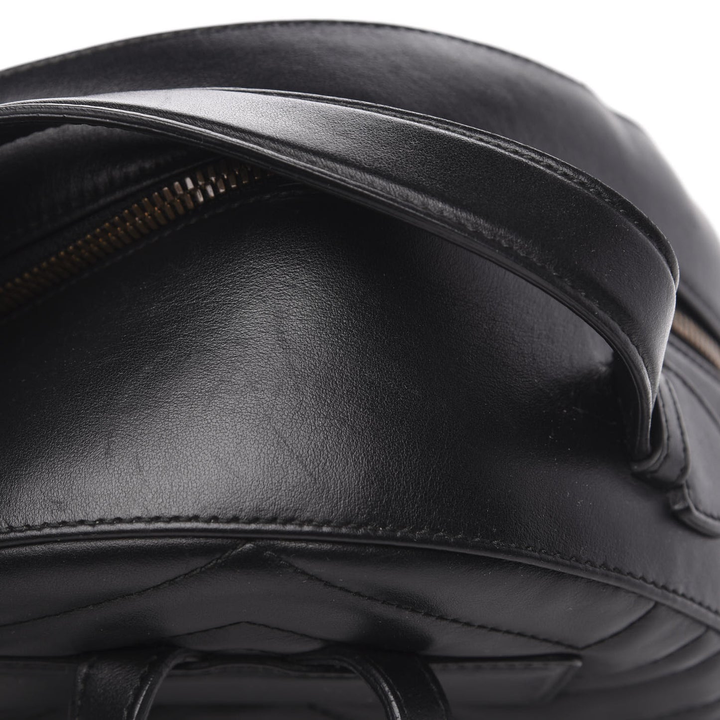 Calfskin Matelasse Animal Studs GG Marmont Dome Backpack Black