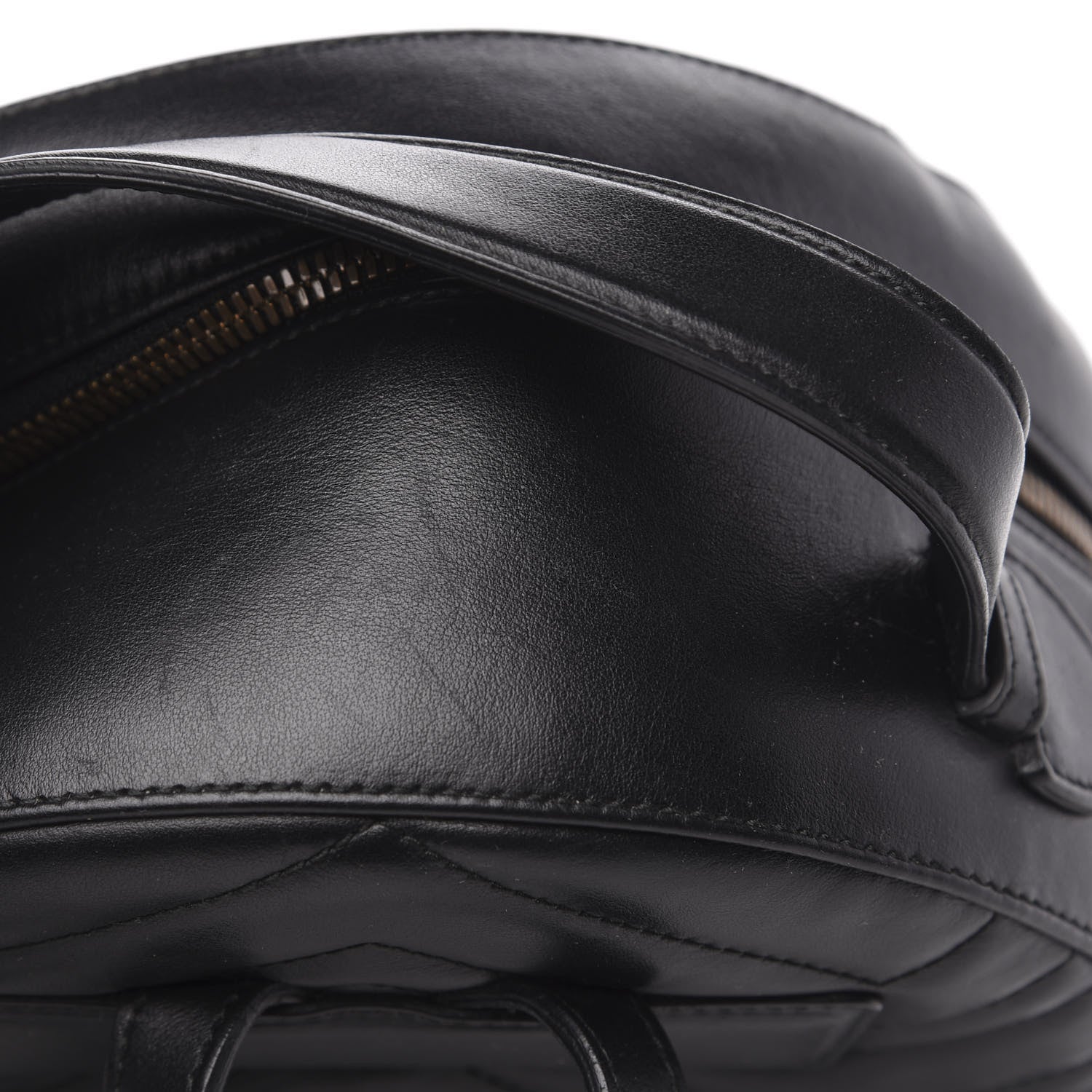 Gucci Calfskin Matelasse Animal Studs GG Marmont Dome Backpack Black 11 of 12