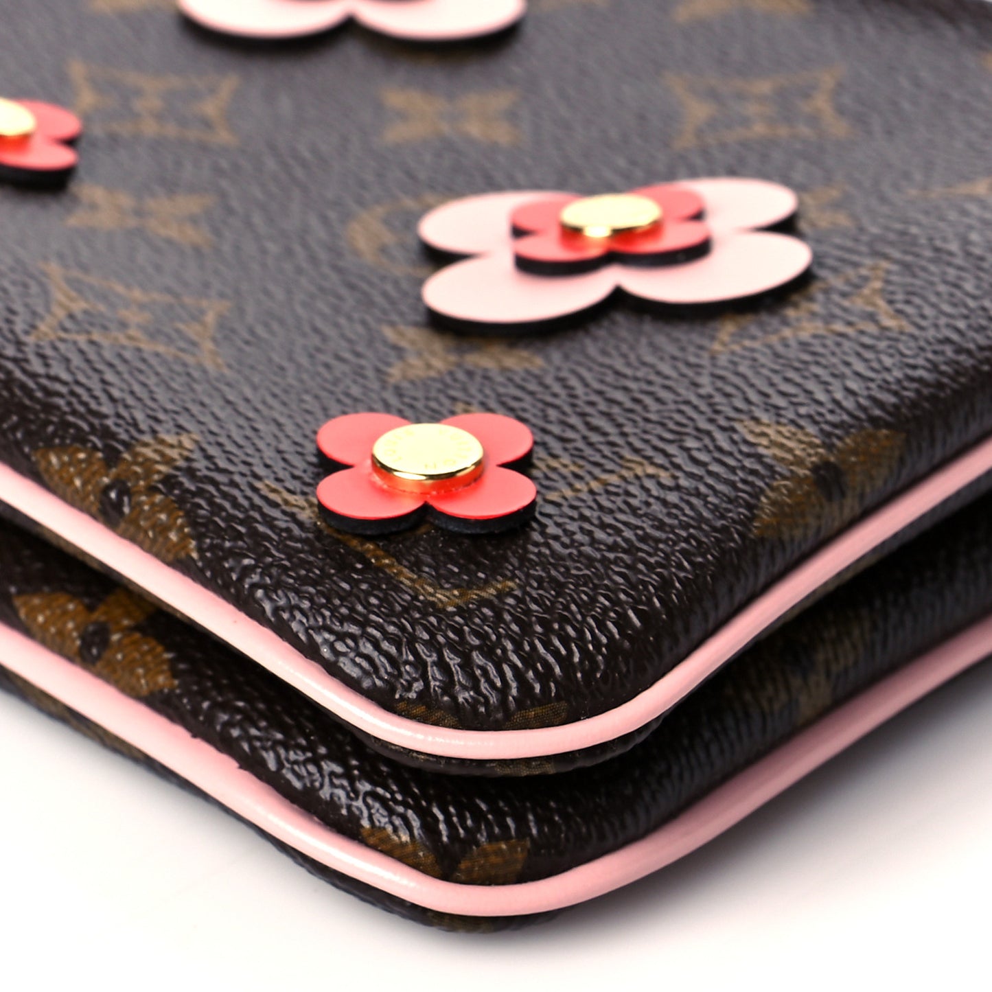 Monogram Blooming Flowers Double Zip Pochette