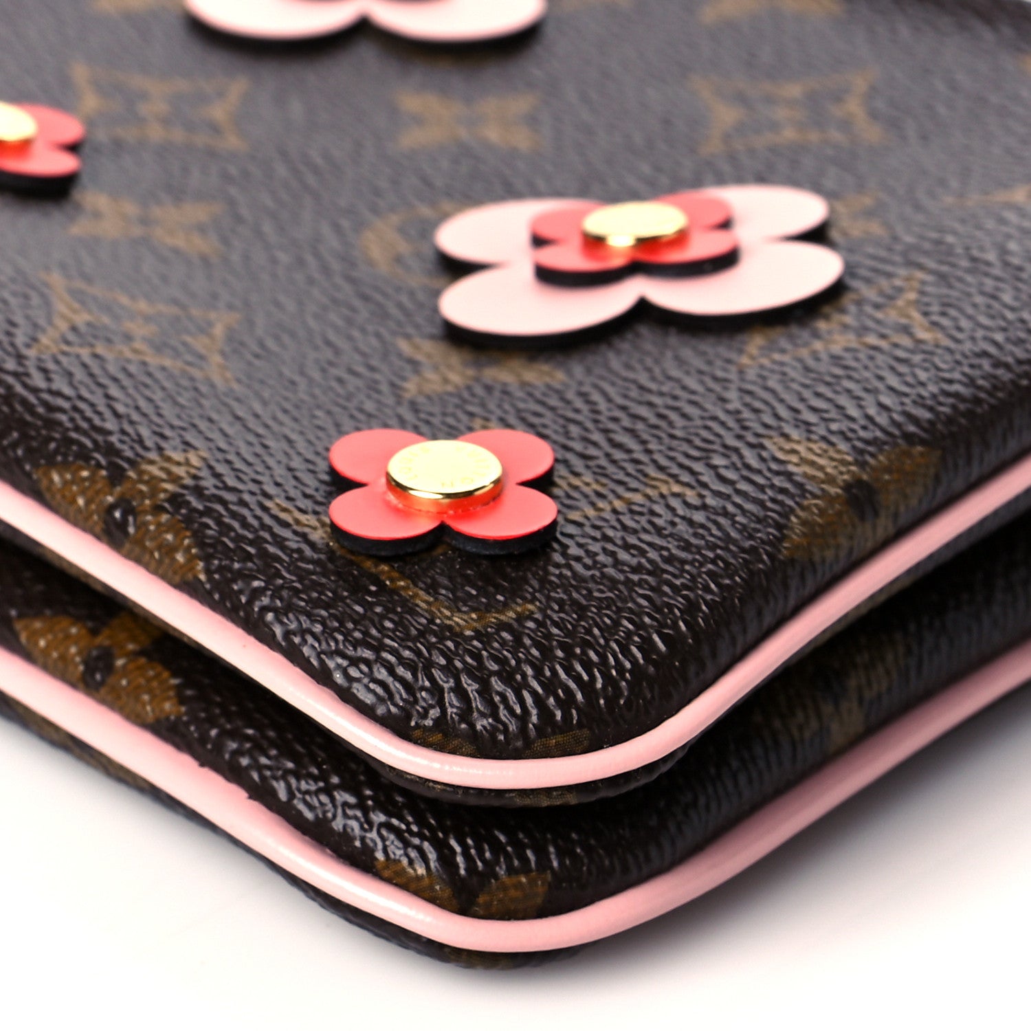 Louis Vuitton Monogram Blooming Flowers Double Zip Pochette 11 of 11