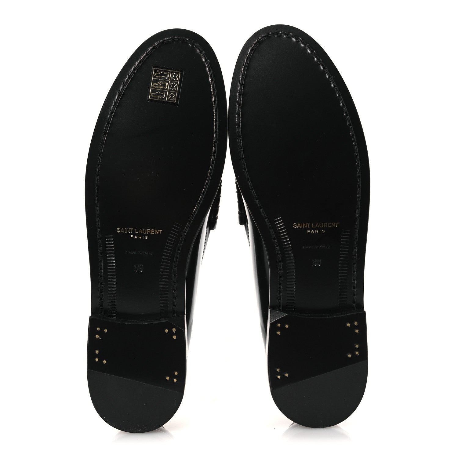 Saint Laurent Magnum Calfskin Le Loafer 15 Moccasin  39 Black 7 of 13