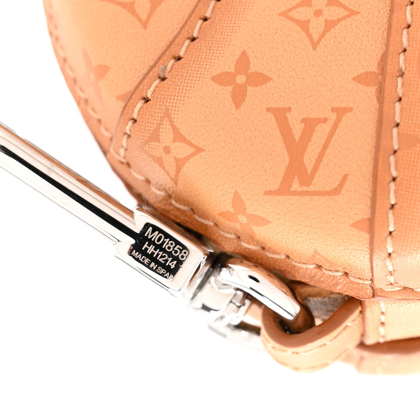 Monogram LV Ice Cream Bag Charm Rose Brown