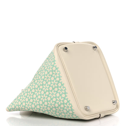 Hermes Swift Lucky Daisy Picotin Lock 18 PM Nata Vert 4 of 10