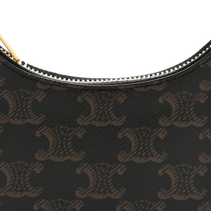 Celine Canvas Calfskin Mini Ava Triomphe Shoulder Bag Tan 8 of 11