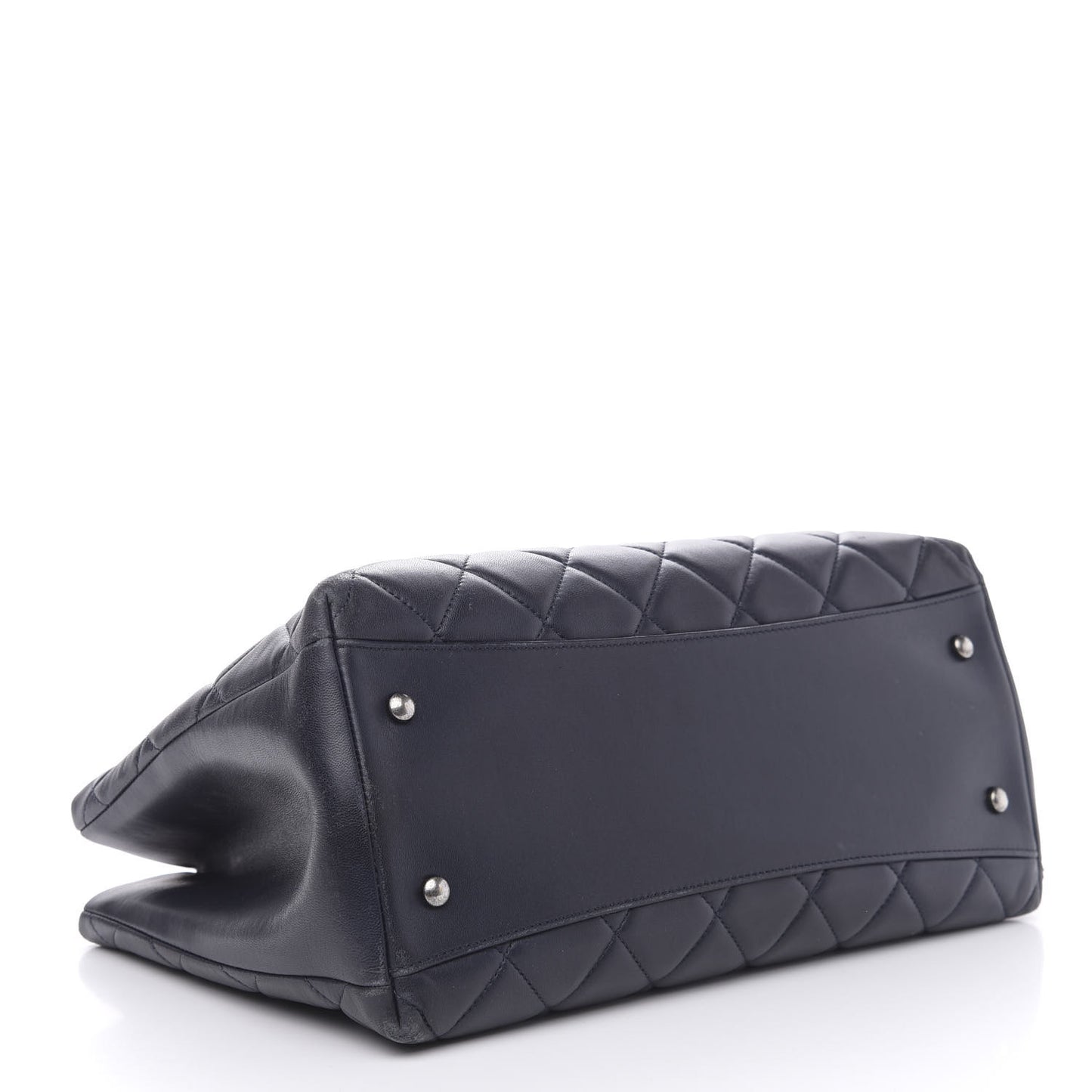 Lambskin Quilted Trendy CC Tote Black