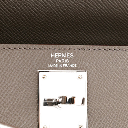 Hermes Epsom Kelly Sellier 28 Etain 6 of 15