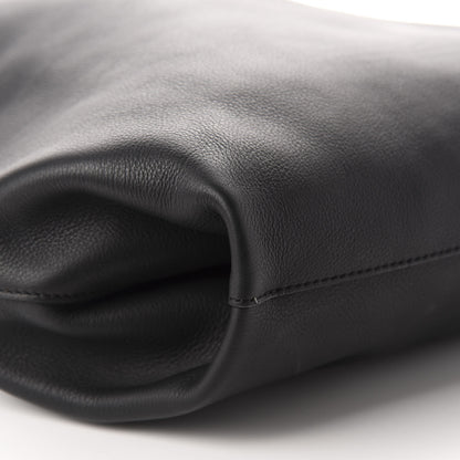 Burberry Smooth Calfskin Medium Grommet Hobo Black 6 of 8