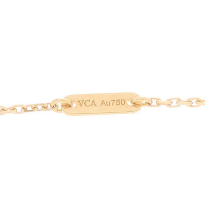 Van Cleef & Arpels 18K Yellow Gold Mother of Pearl Sweet Alhambra Pendant Necklace 3 of 5
