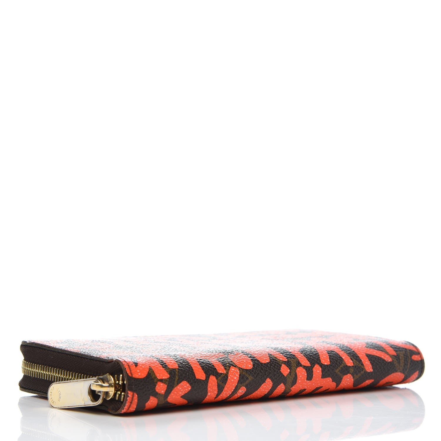 Louis Vuitton Monogram Graffiti Zippy Wallet Orange 4 of 13