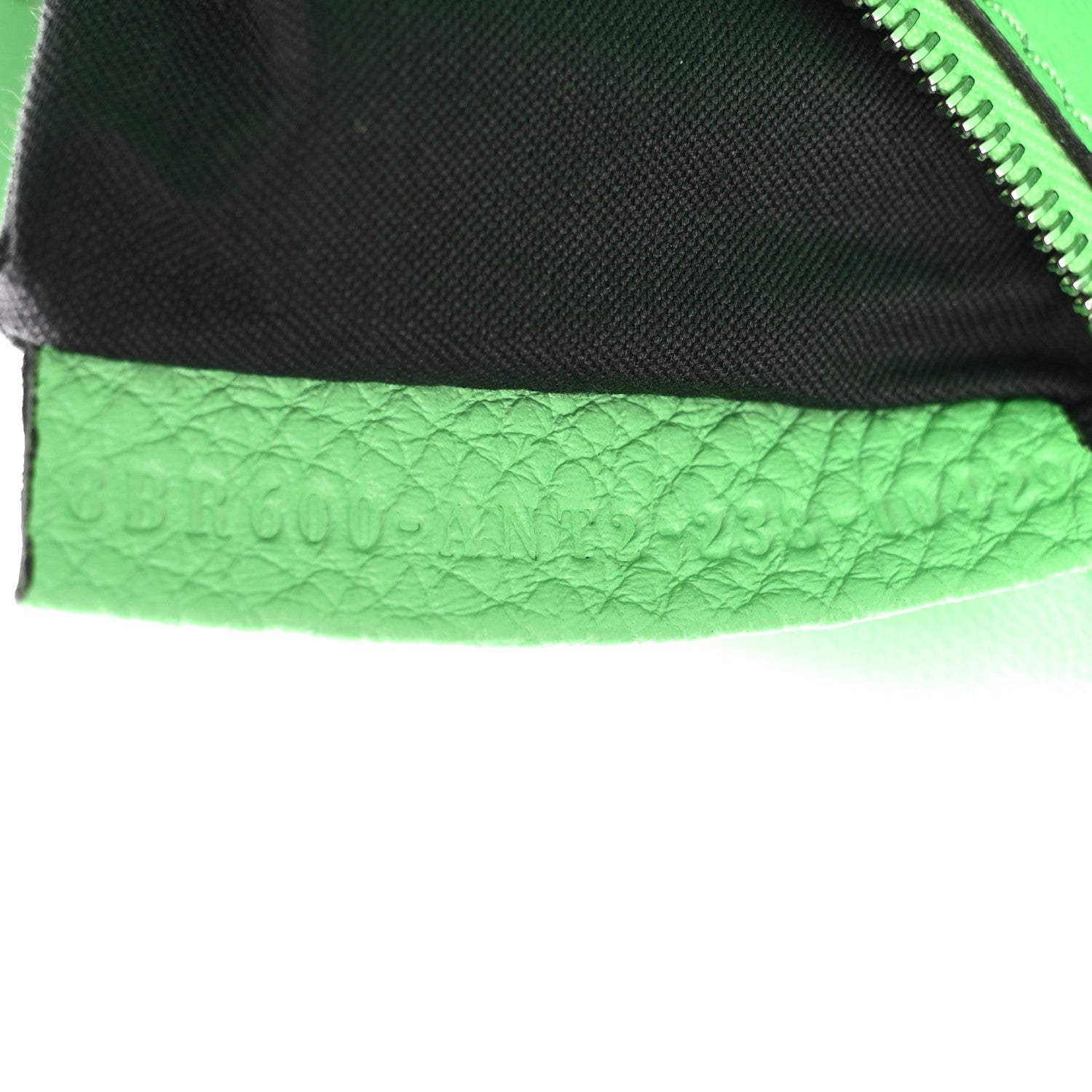 Fendi Cuoio Roma Sellerissima Nappa Sintetica Tape Stitch Baguette Edamame 6 of 10