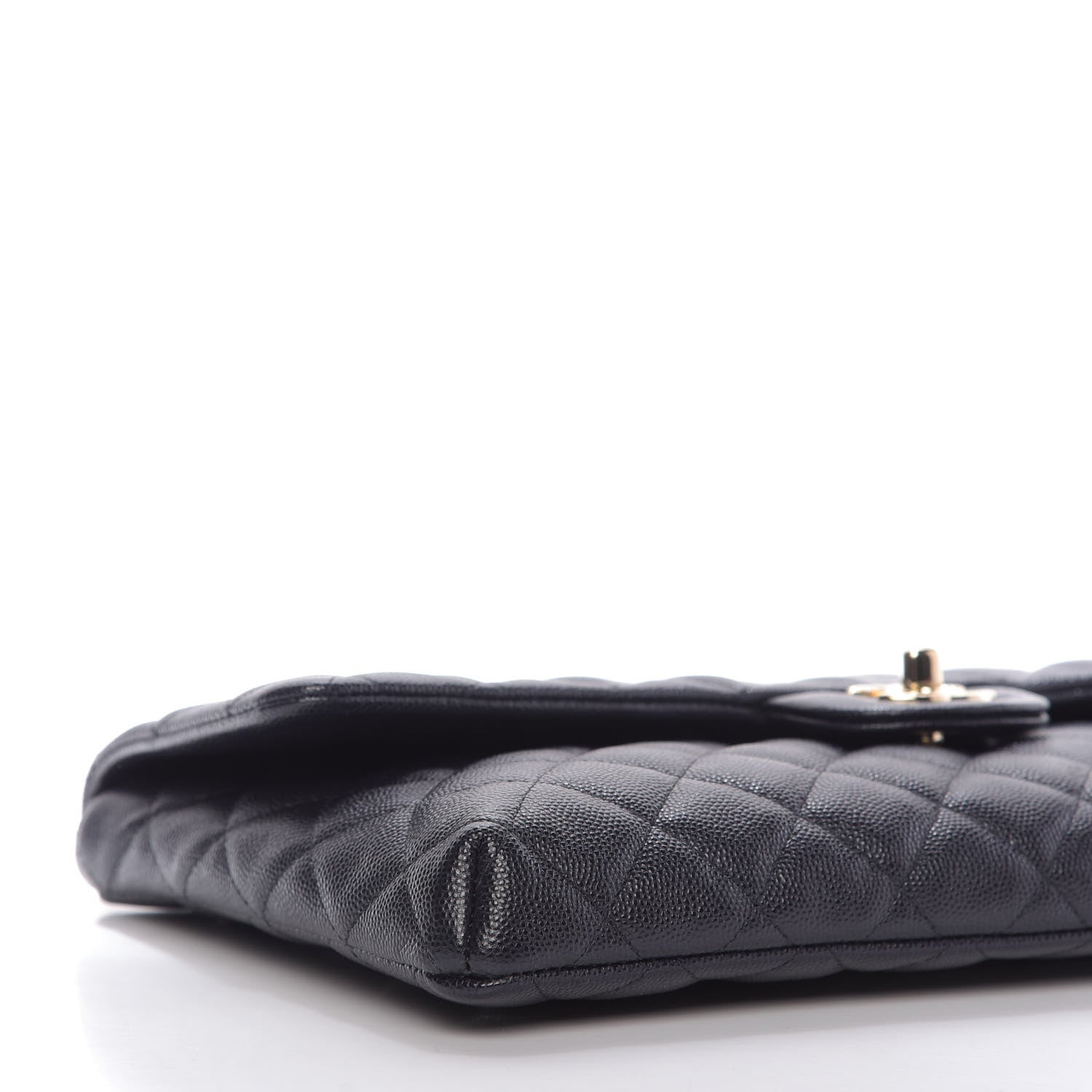 Chanel Caviar Quilted Flap Clutch Navy Blue 6 of 10
