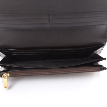 Burberry Haymarket Check Penrose Continental Wallet Chocolate 5 of 10