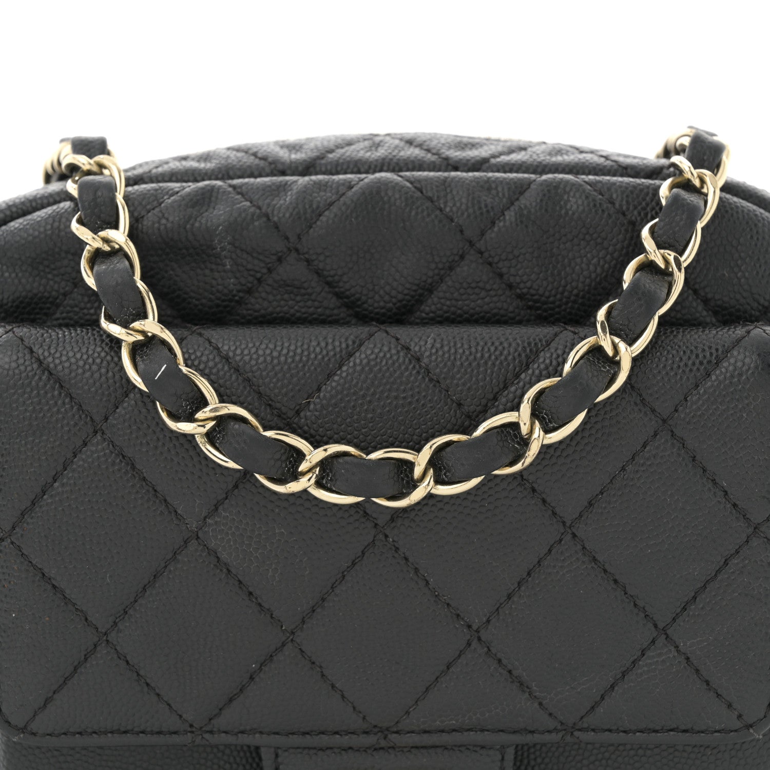 Chanel Caviar Quilted CC Day Camera Case Black 8 of 13