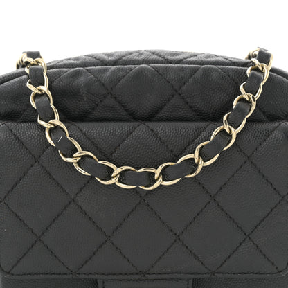 Chanel Caviar Quilted CC Day Camera Case Black 8 of 13
