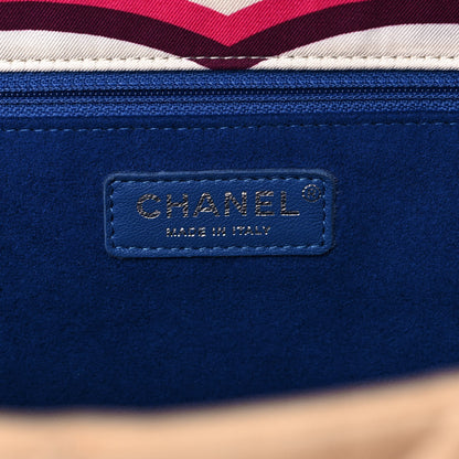 Chanel Fabric Quilted Printed XXL Flap Multicolor 6 of 11