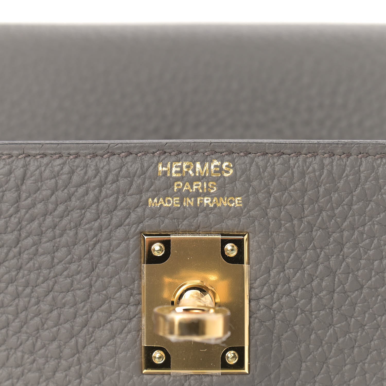 Hermes Togo Kelly Retourne 25 Etain 5 of 9