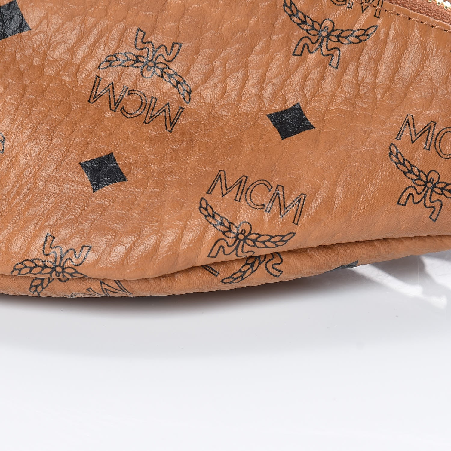 MCM Visetos Small Fusten Belt Bag Cognac 6 of 9