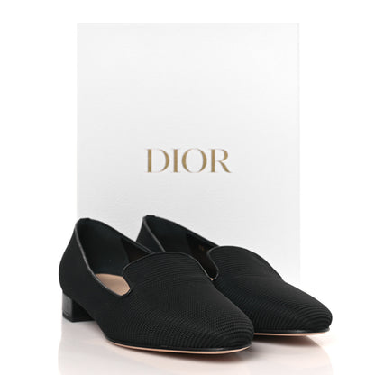 Christian Dior Technical Fabric Pointed Toe Flats 39 Black 9 of 9