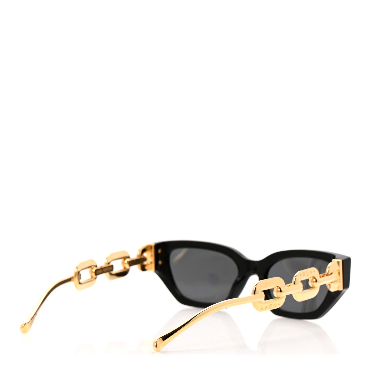 Louis Vuitton Metal LV Edge Sunglasses Z1473W Black 4 of 9