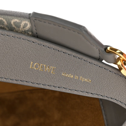 Loewe Satin Calfskin Jacquard Luna Bag Pearl Grey 6 of 10