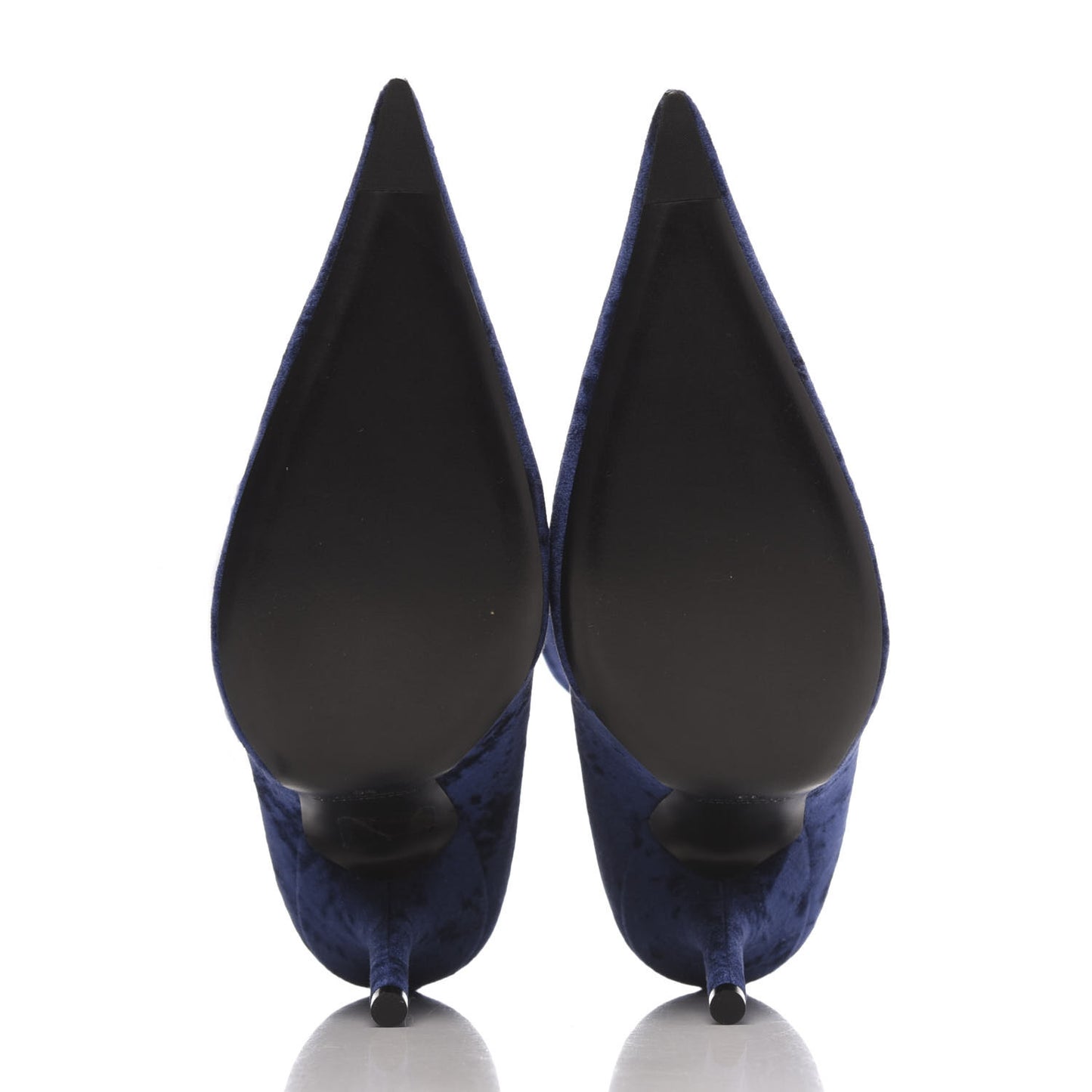 Velvet Extreme Pointed Toe Knife Booties 39 Navy