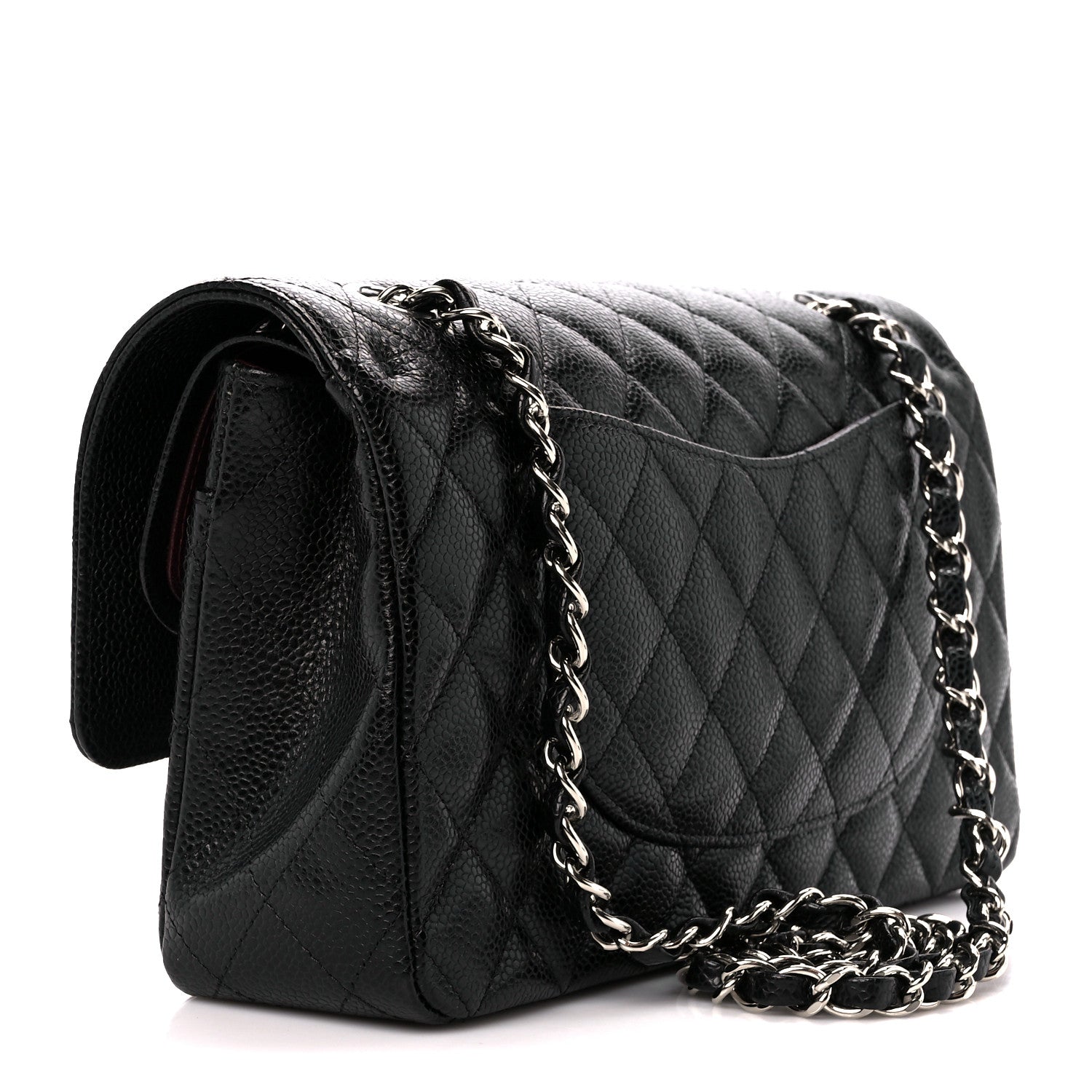 Chanel Caviar Quilted Medium Double Flap Black 3 of 11