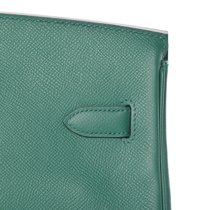 Hermes Epsom Birkin 35 Vert Vertigo 9 of 38