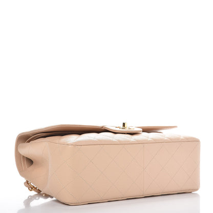 Chanel Caviar Quilted Jumbo Double Flap Beige Clair 5 of 9