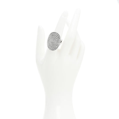David Yurman Sterling Silver Diamond Midnight Melange Cable Ring 54 7 2 of 4