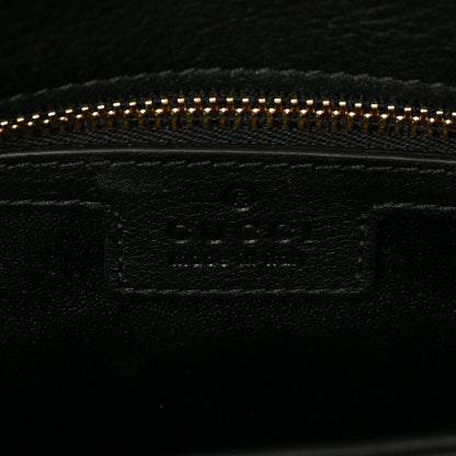 Gucci Roxy Calfskin Blondie Chain Shoulder Flap Bag Black 6 of 8