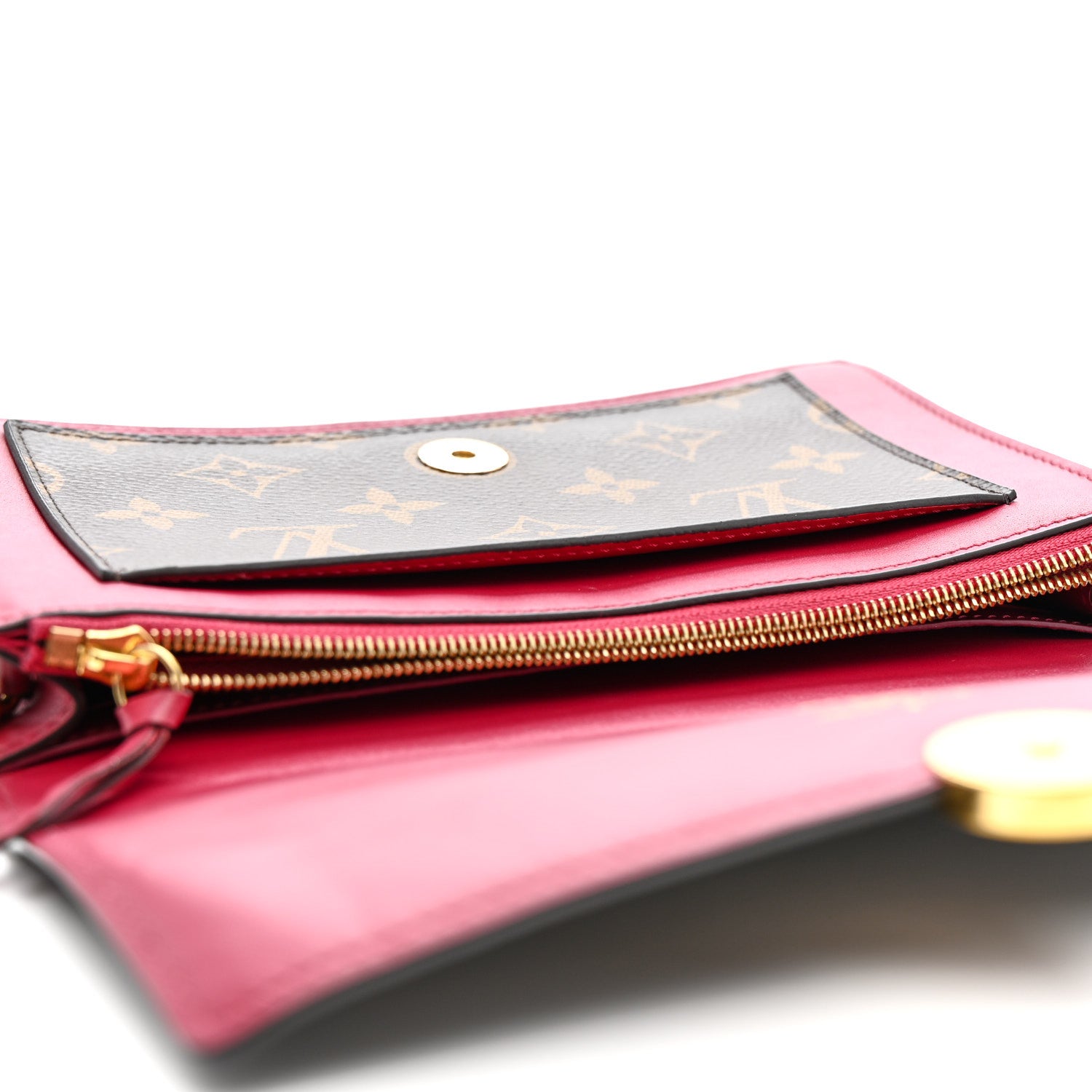 Louis Vuitton Monogram Flore Chain Wallet Fuchsia 12 of 13