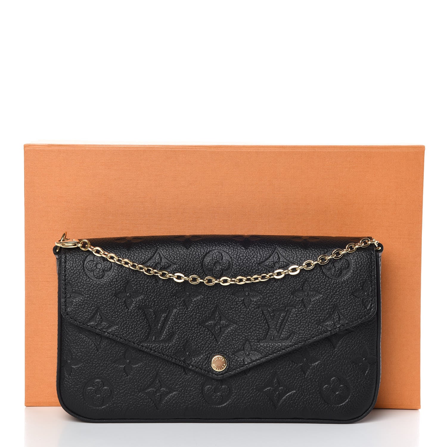Louis Vuitton Empreinte Pochette Felicie Chain Wallet Black 10 of 10