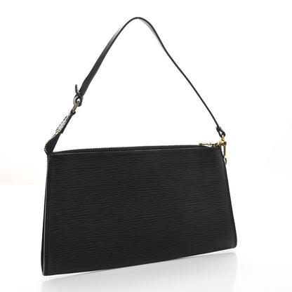 Louis Vuitton Epi Pochette Accessories 24 Black 3 of 7