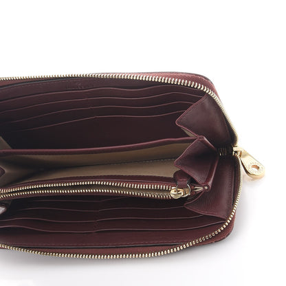 Mulberry Silky Calf Cara Delevigne Zip Around Long Wallet Oxblood 5 of 9