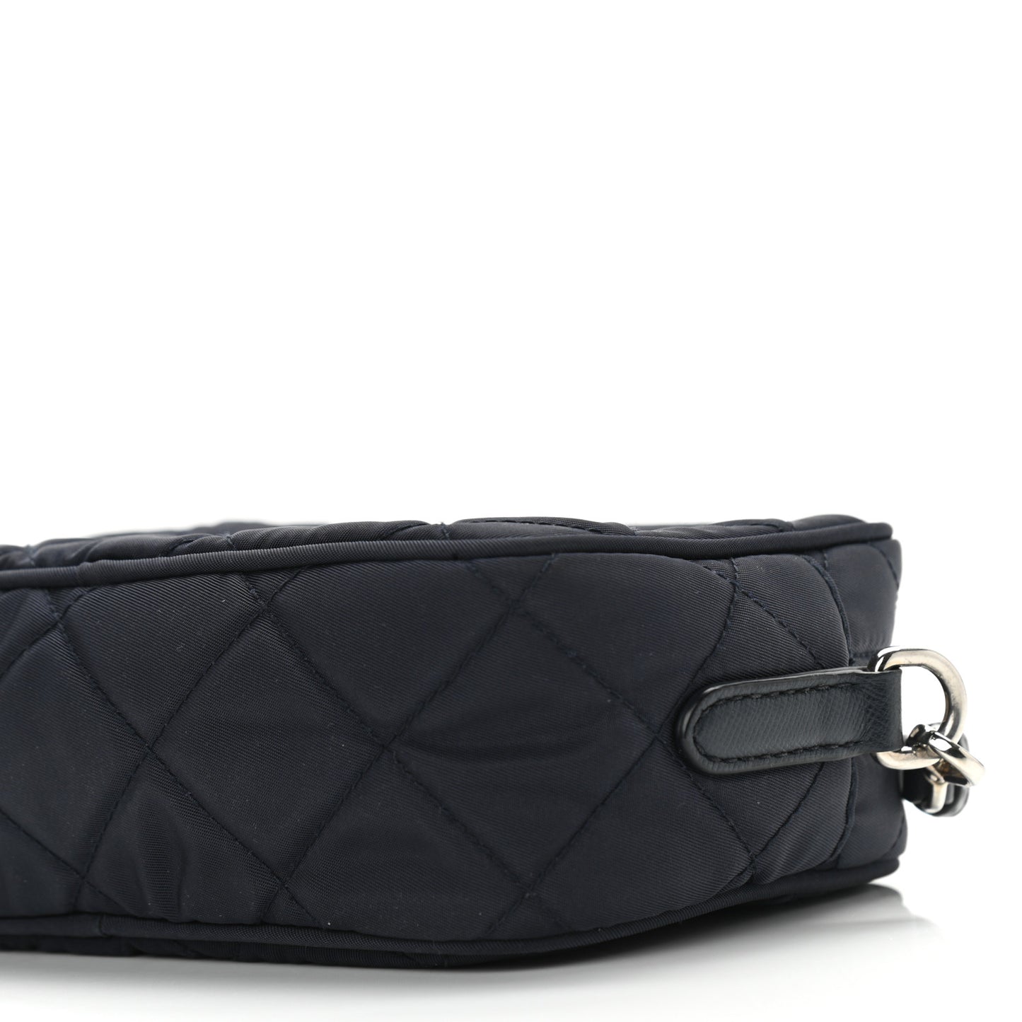 Nylon Tessuto Impuntu Quilted Crossbody Bag Baltico
