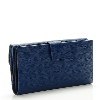 Prada Vitello Move Continental Flap Wallet Bleuette 3 of 6