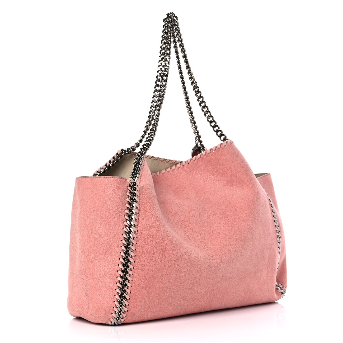 Shaggy Deer Falabella Reversible Tote Blush Pink Beige