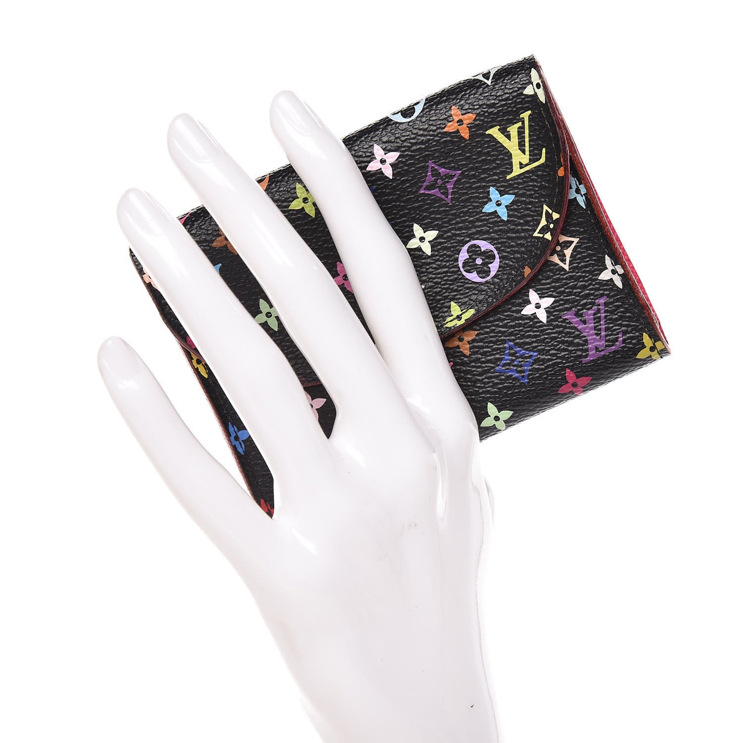 Monogram Multicolor Business Card Holder Black Grenade