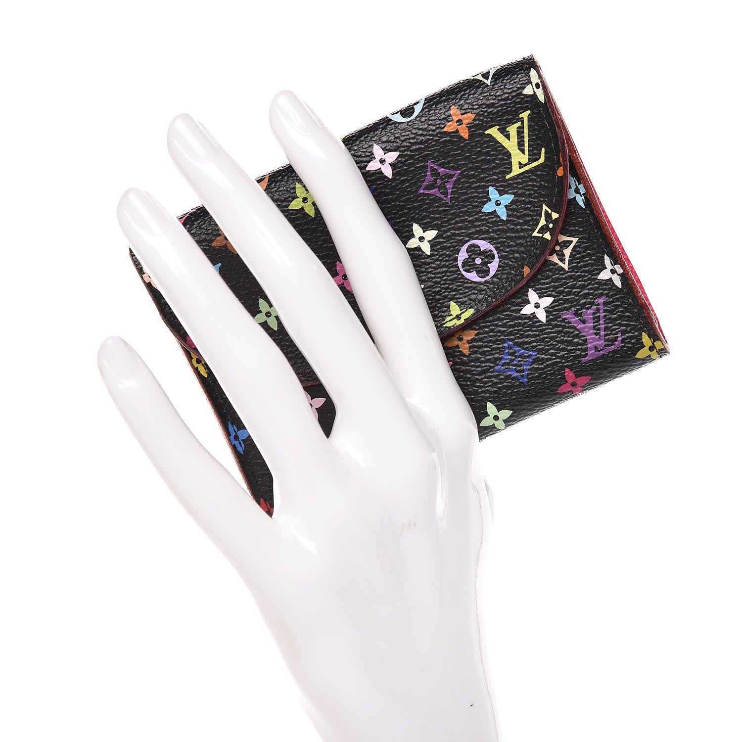Louis Vuitton Monogram Multicolor Business Card Holder Black Grenade 2 of 10