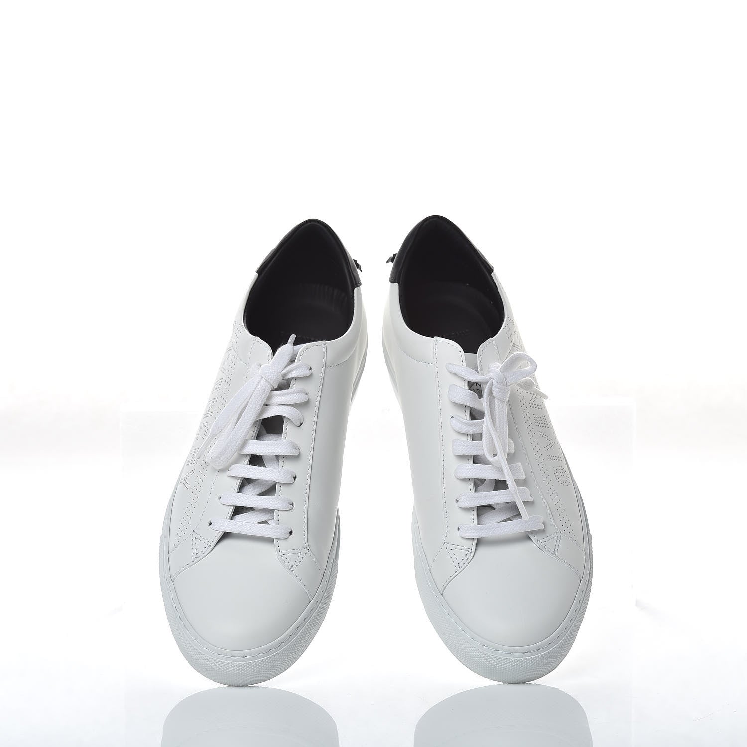 Givenchy Calfskin Perforated Urban Street Sneakers 40 White 5 of 9
