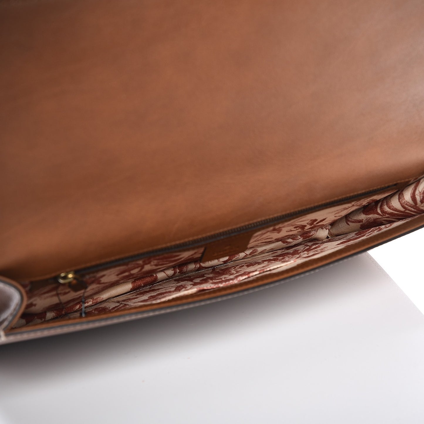 Calfskin Animalier Clutch Brown