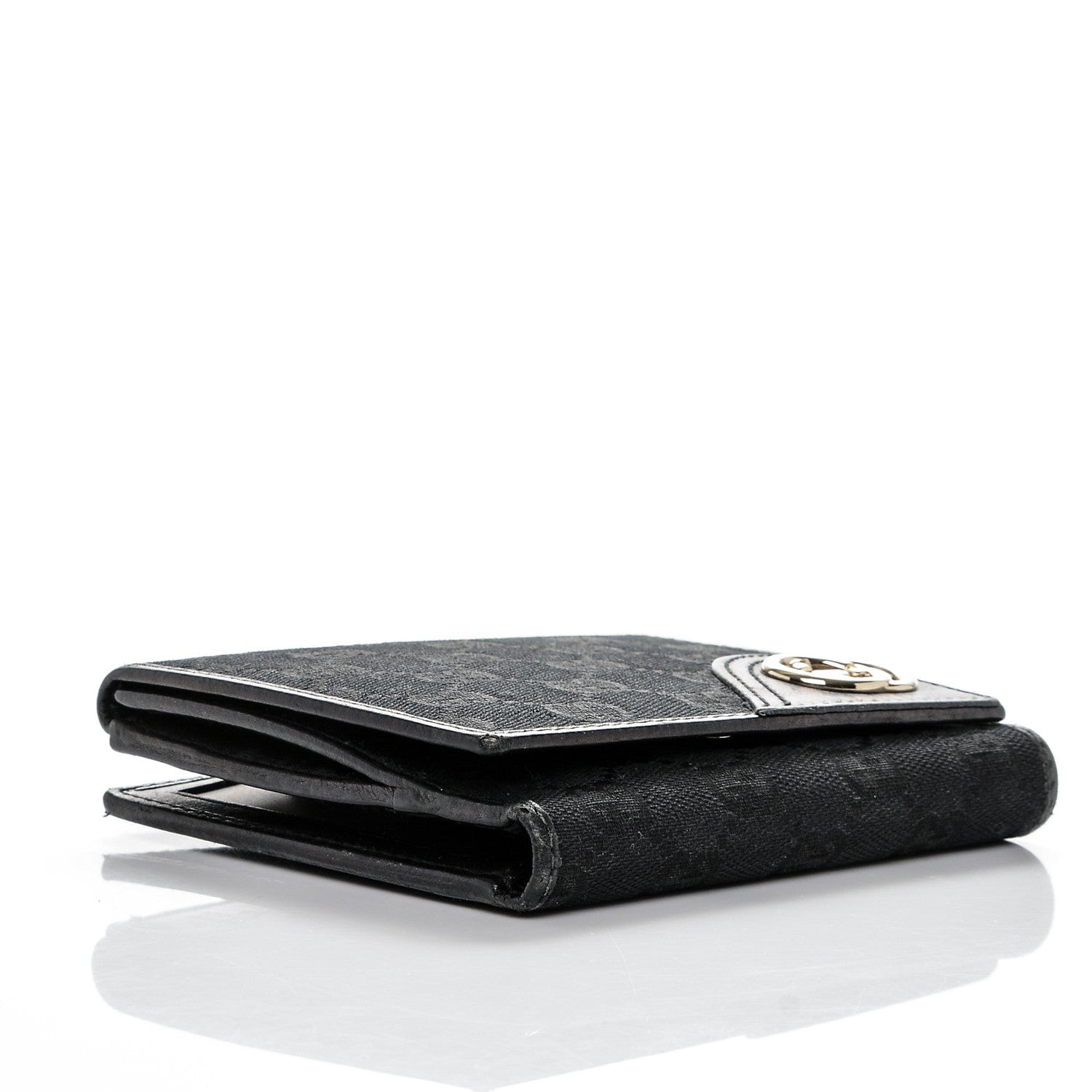 Gucci Monogram New Britt French Wallet Black 4 of 7