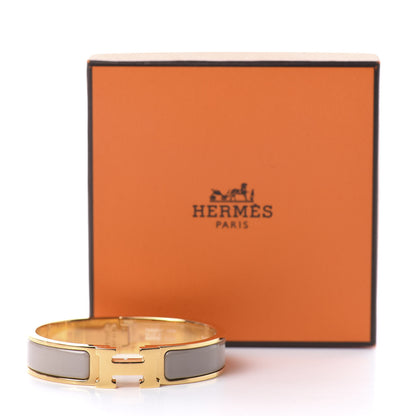 Hermes Enamel Narrow Clic Clac H Bracelet PM Marron Glace 5 of 5