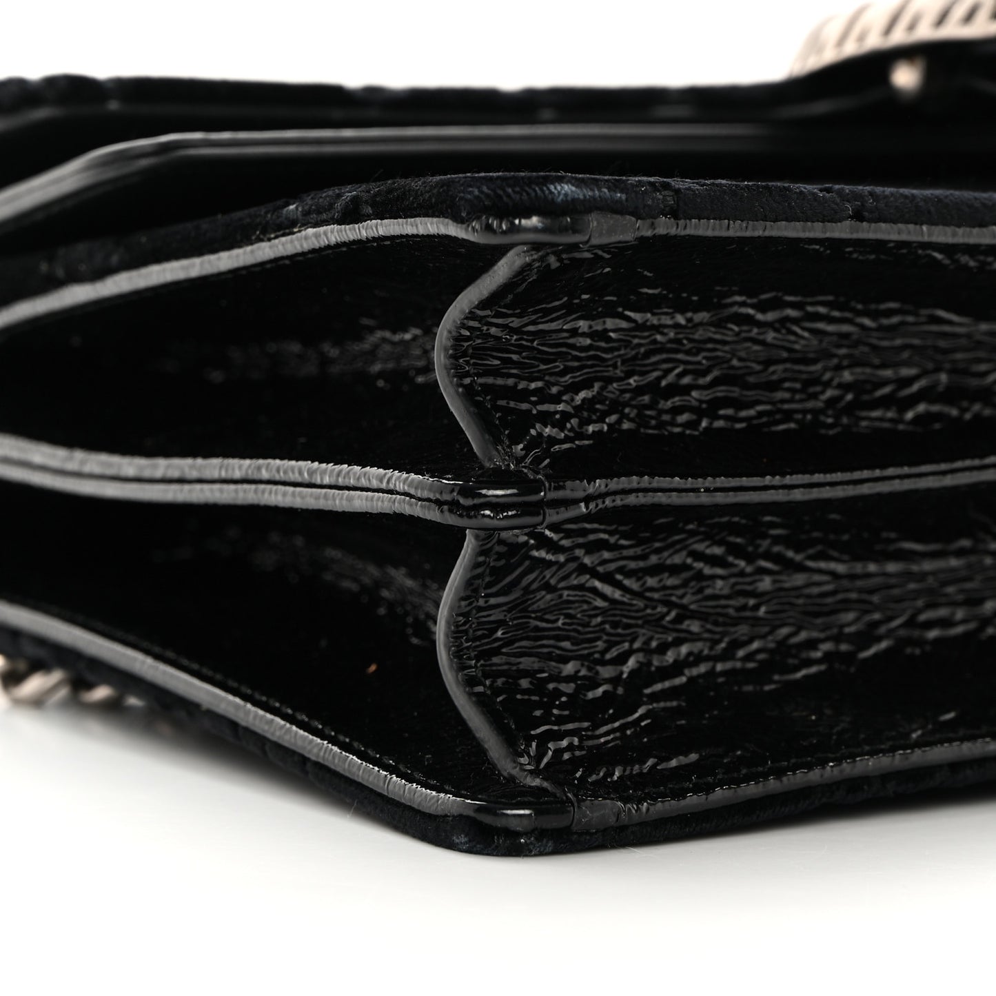 Velvet GG Monogram Small Dionysus Shoulder Bag Black