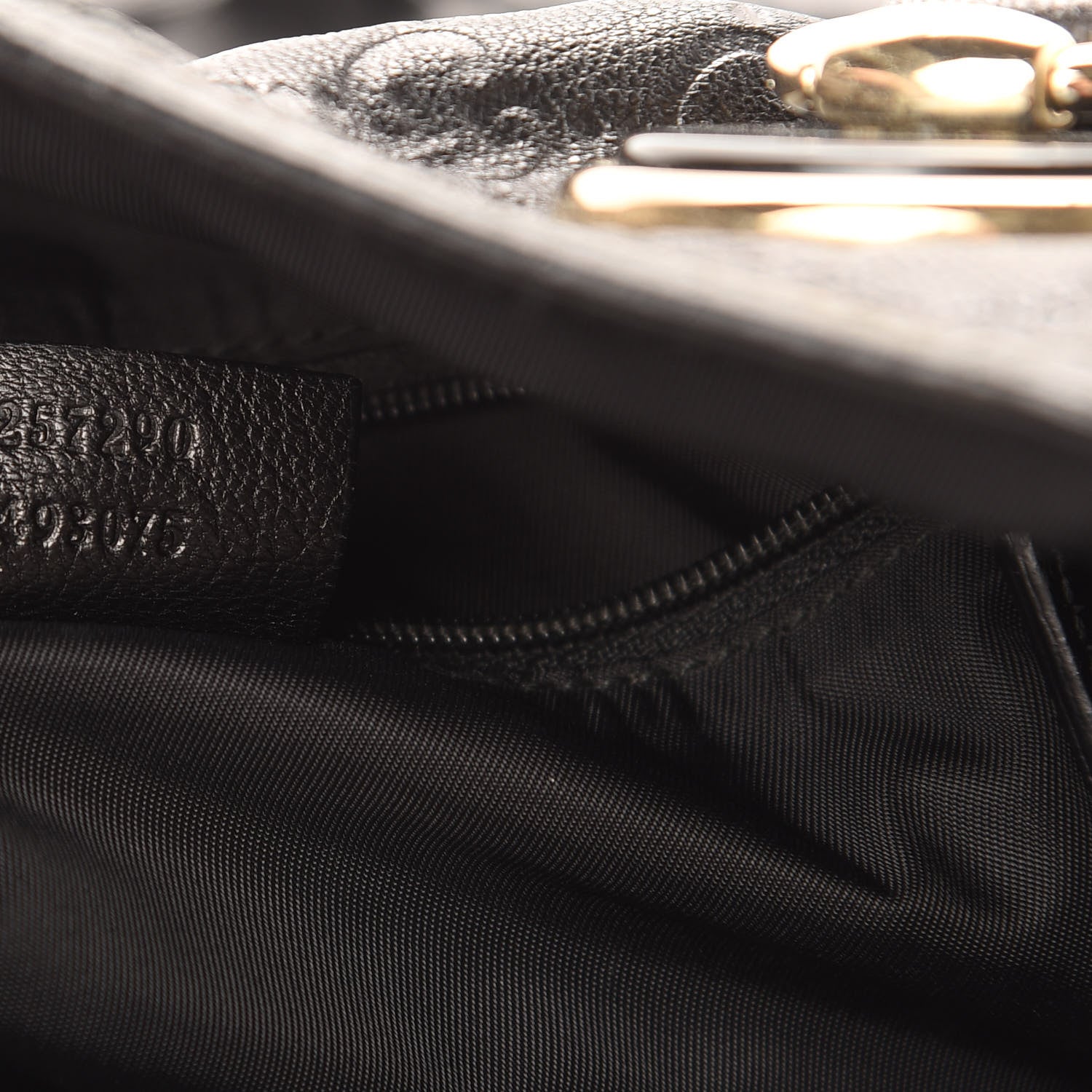 Gucci Guccissima Full Moon Tote Black 7 of 13