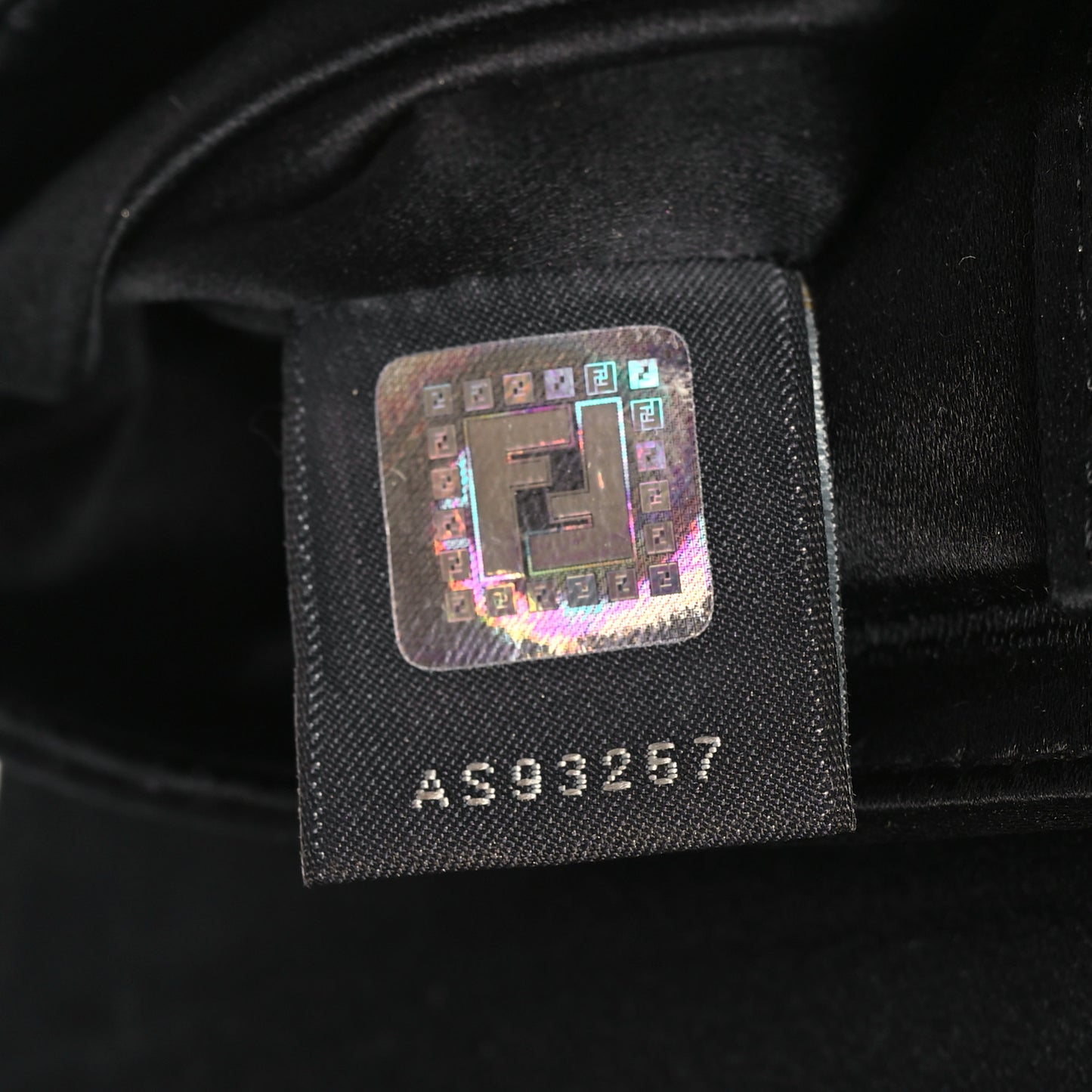 Satin FF Clutch Black