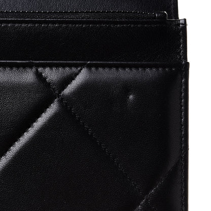 Chanel Goatskin Quilted Chanel 19 Wallet On Chain WOC Black 9 of 13