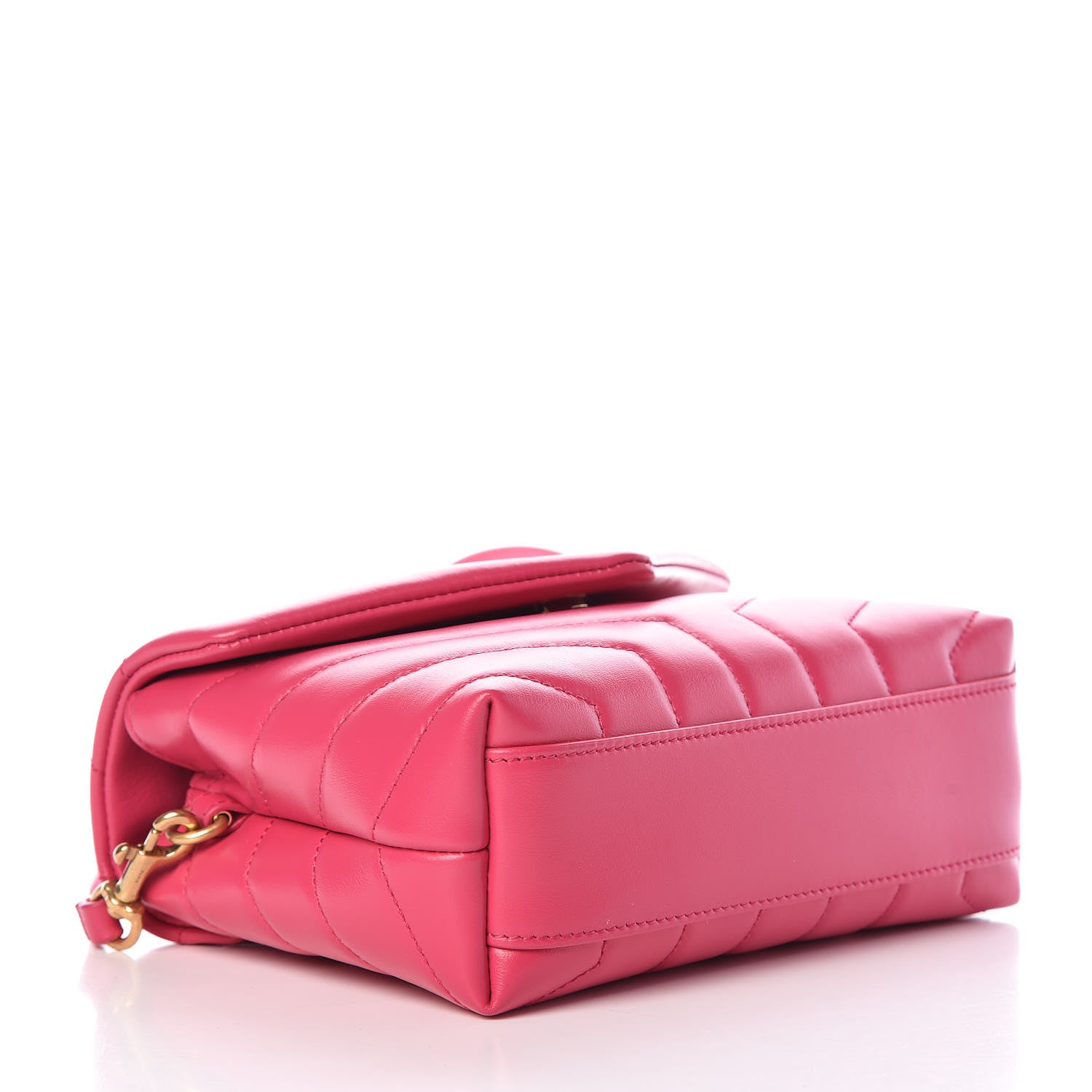 Saint Laurent Calfskin Y Quilted Monogram Toy Loulou Crossbody Bag Freesia 4 of 10