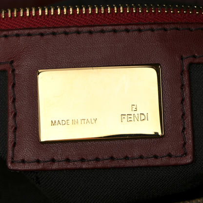 Fendi Lambskin Woven Baguette Red 6 of 10