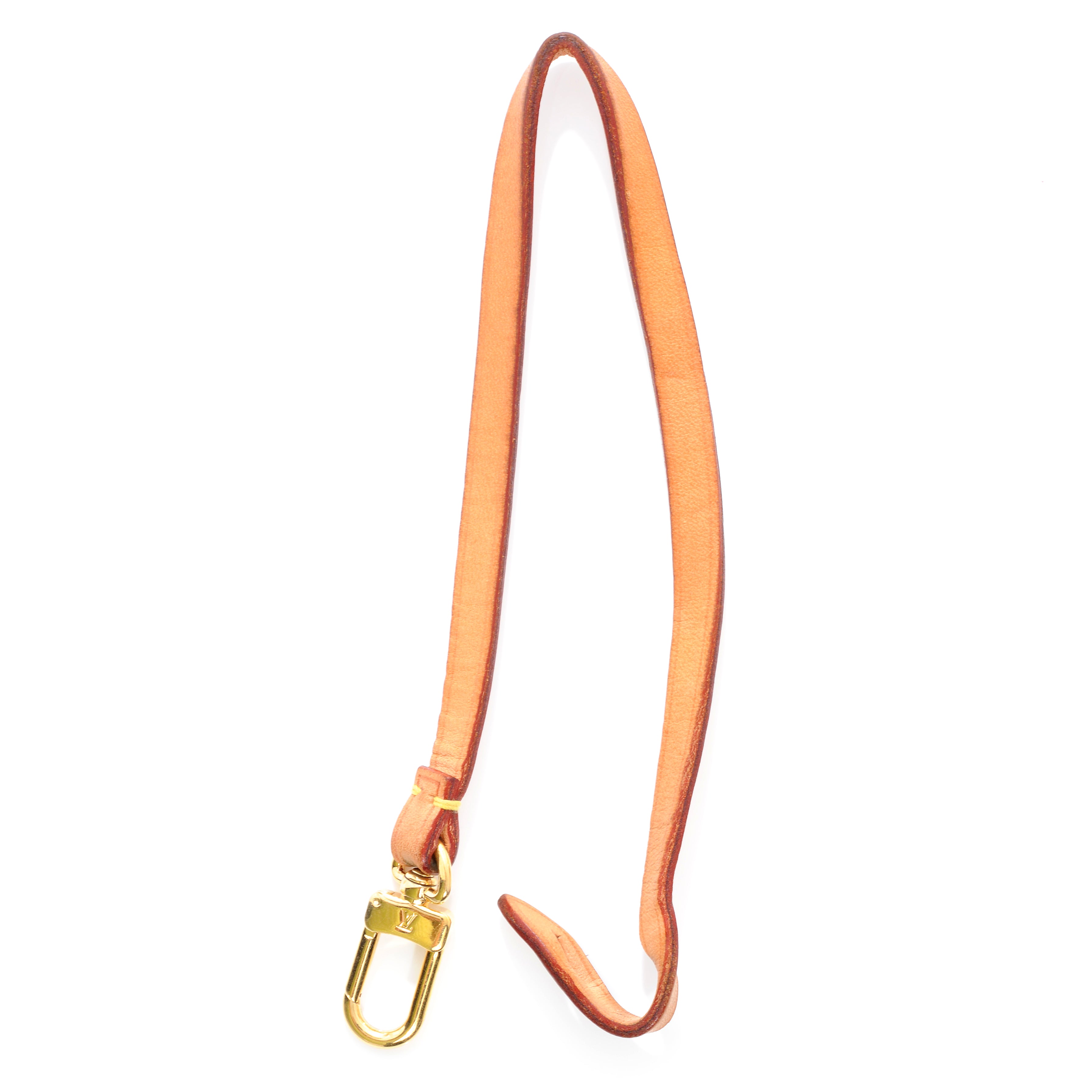 Louis Vuitton ブラウンレザーショルダーストラップ Louis Vuitton Vachetta Leather Pochette Replacement Strap 42891